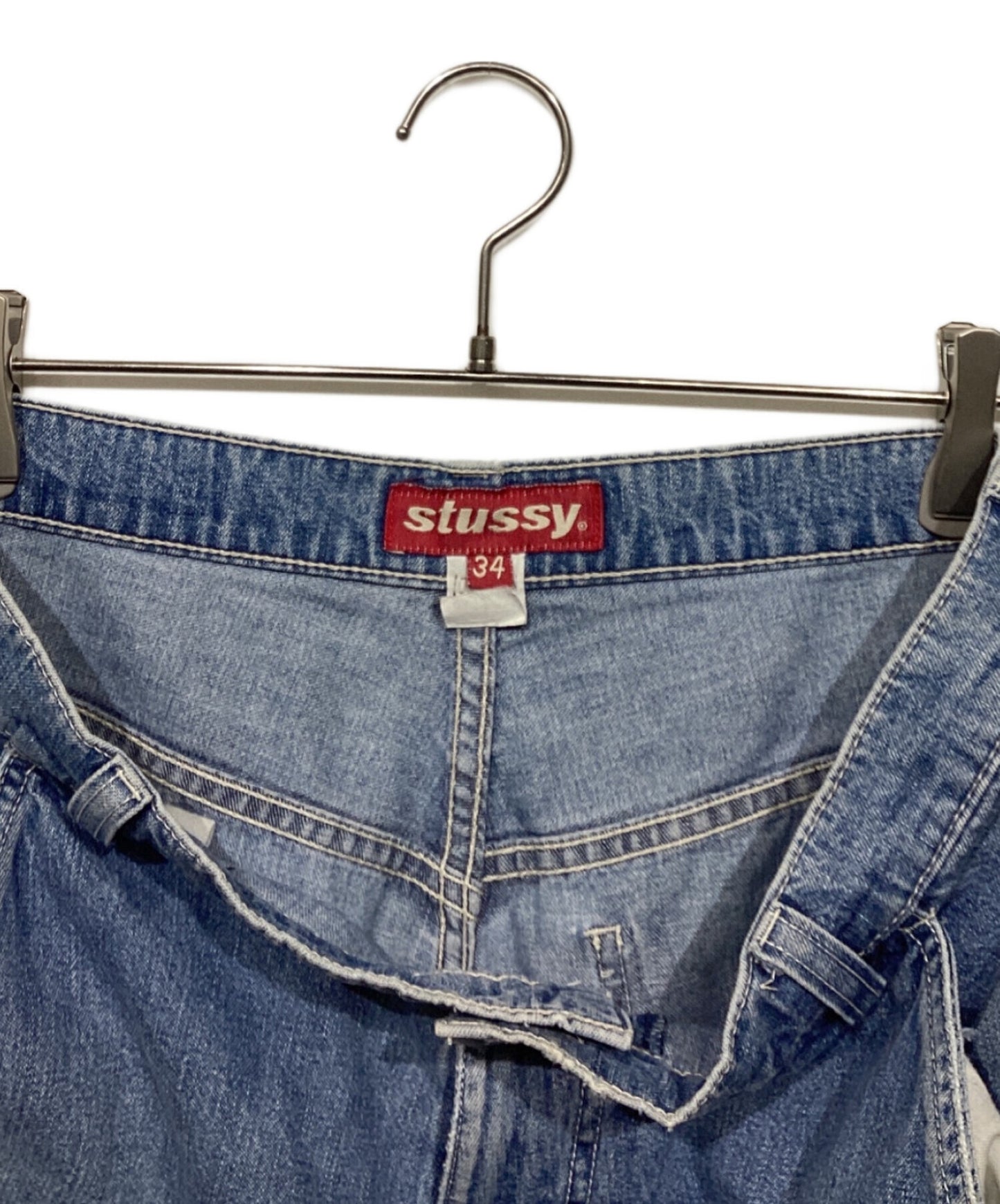 [Pre-owned] stussy half-cargo denim pants