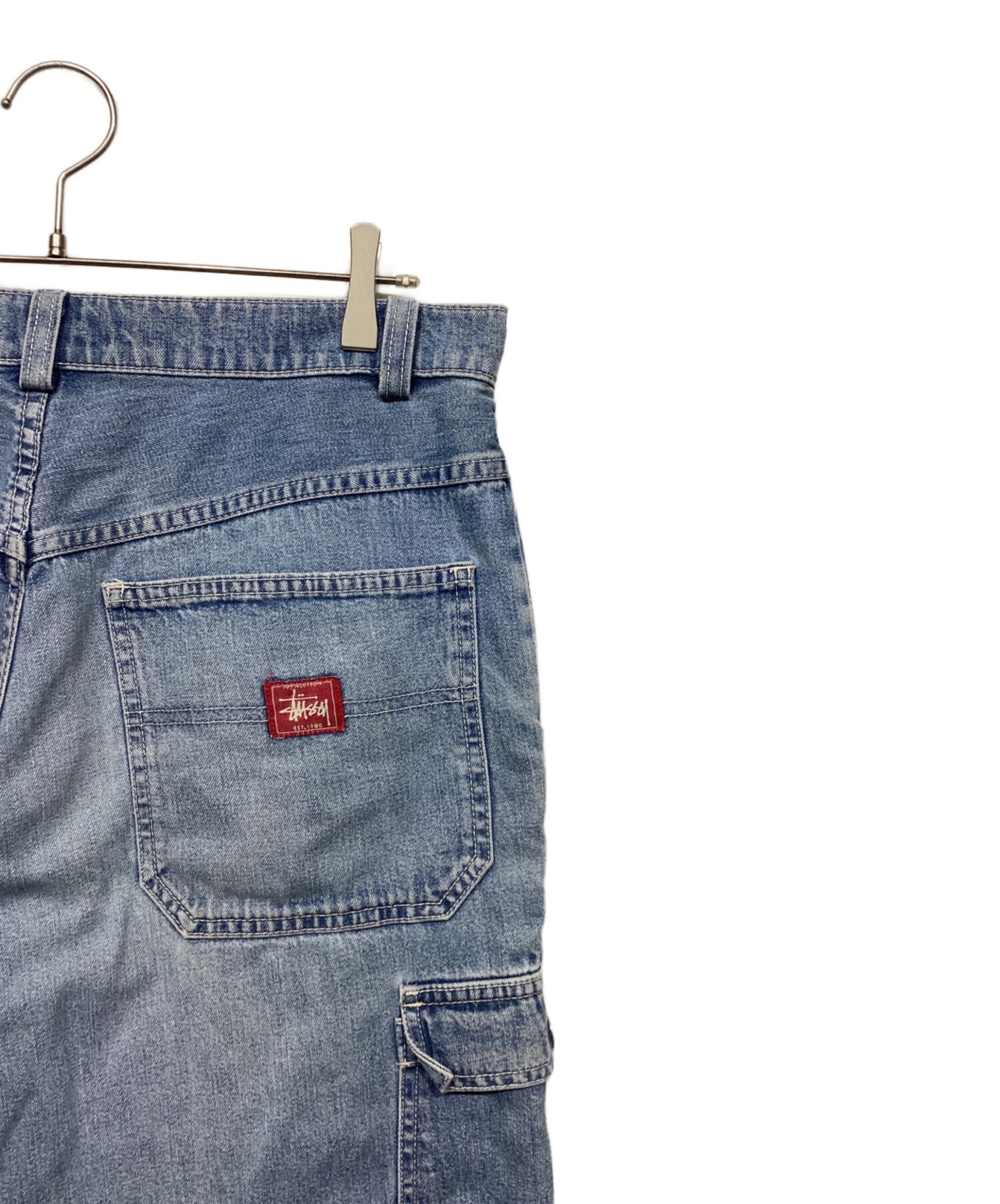 [Pre-owned] stussy half-cargo denim pants