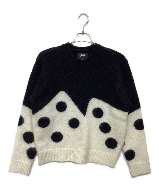 [Pre-owned] stussy DICE FUZZY CREW KNIT 117208