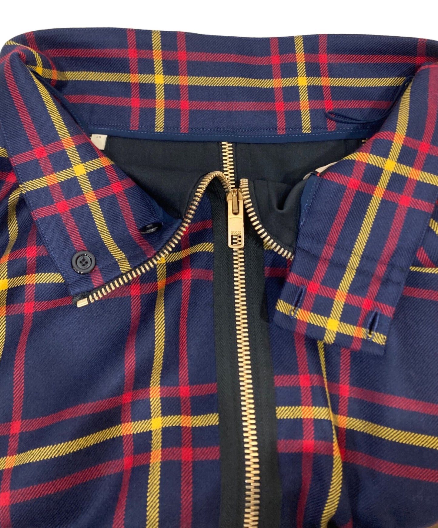 [Pre-owned] GUCCI Checkered Zip Skirt 711750 ZAKFU