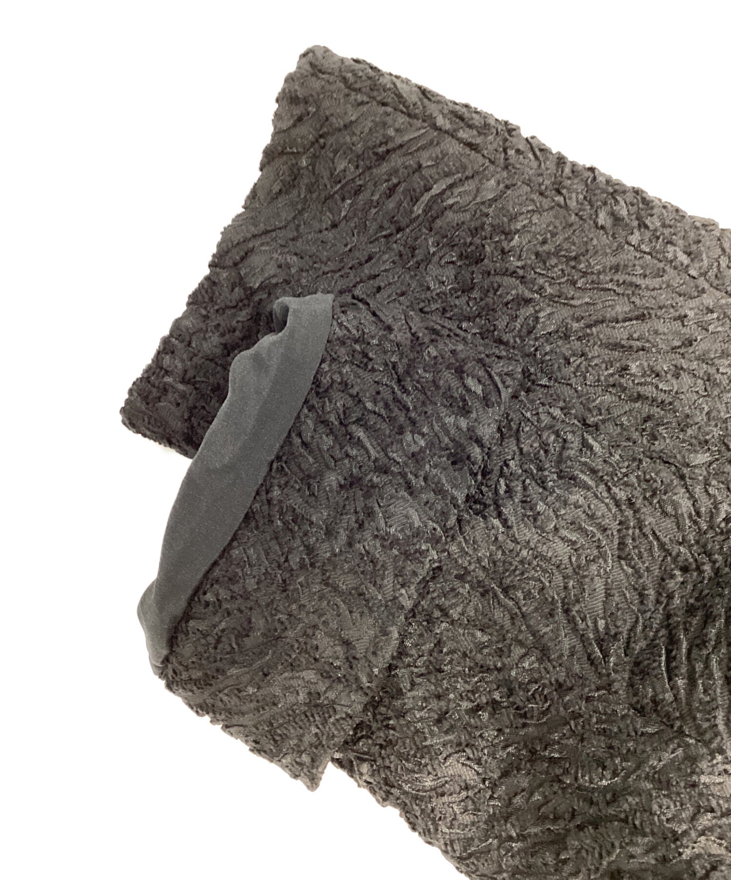 [Pre-owned] FENDI Jacquard Coat with Mink Fur Collar