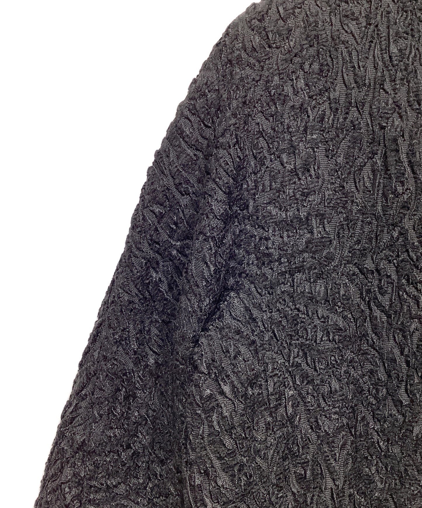 [Pre-owned] FENDI Jacquard Coat with Mink Fur Collar