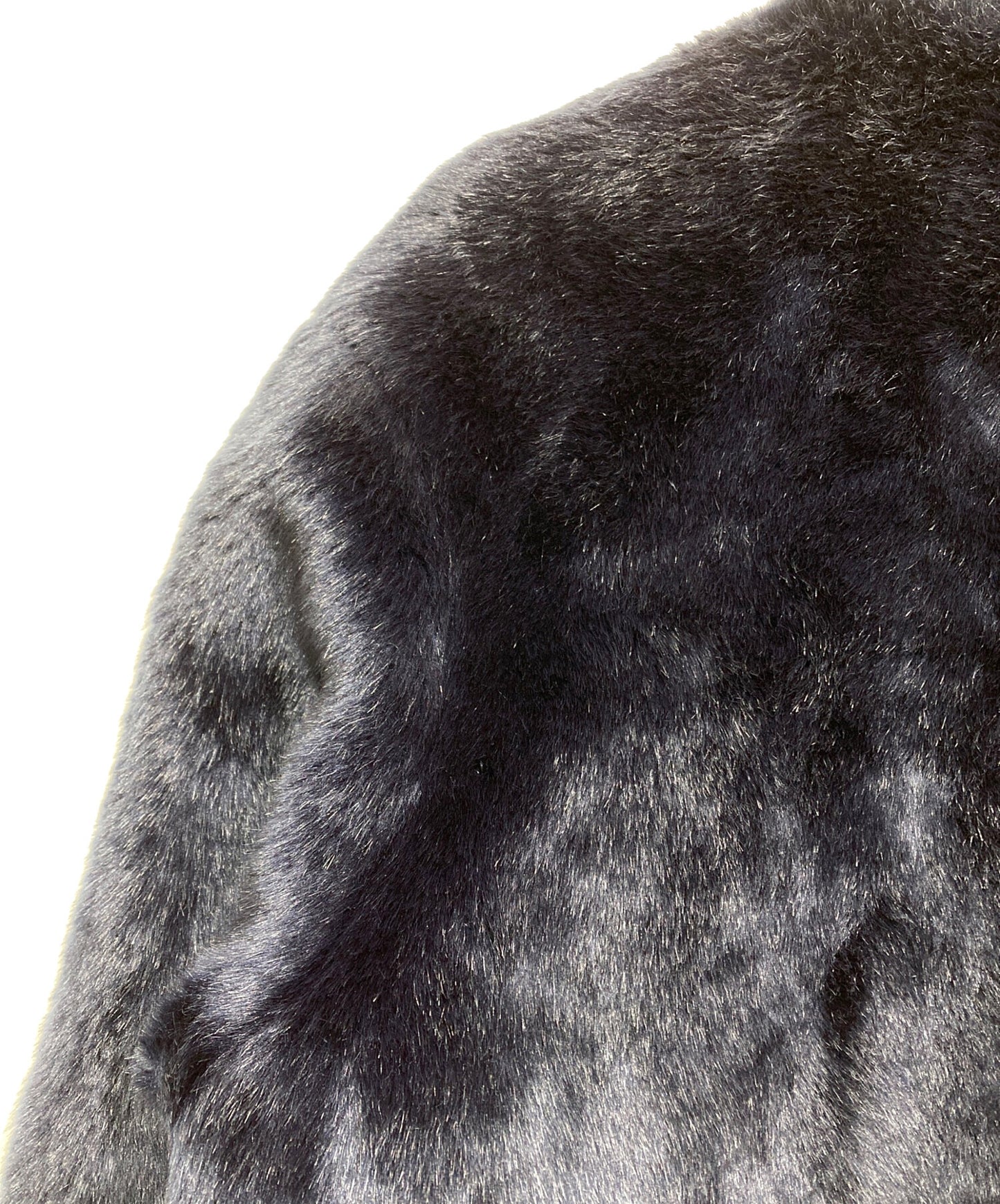[Pre-owned] SUPREME Faux Fur Varsity Jacket