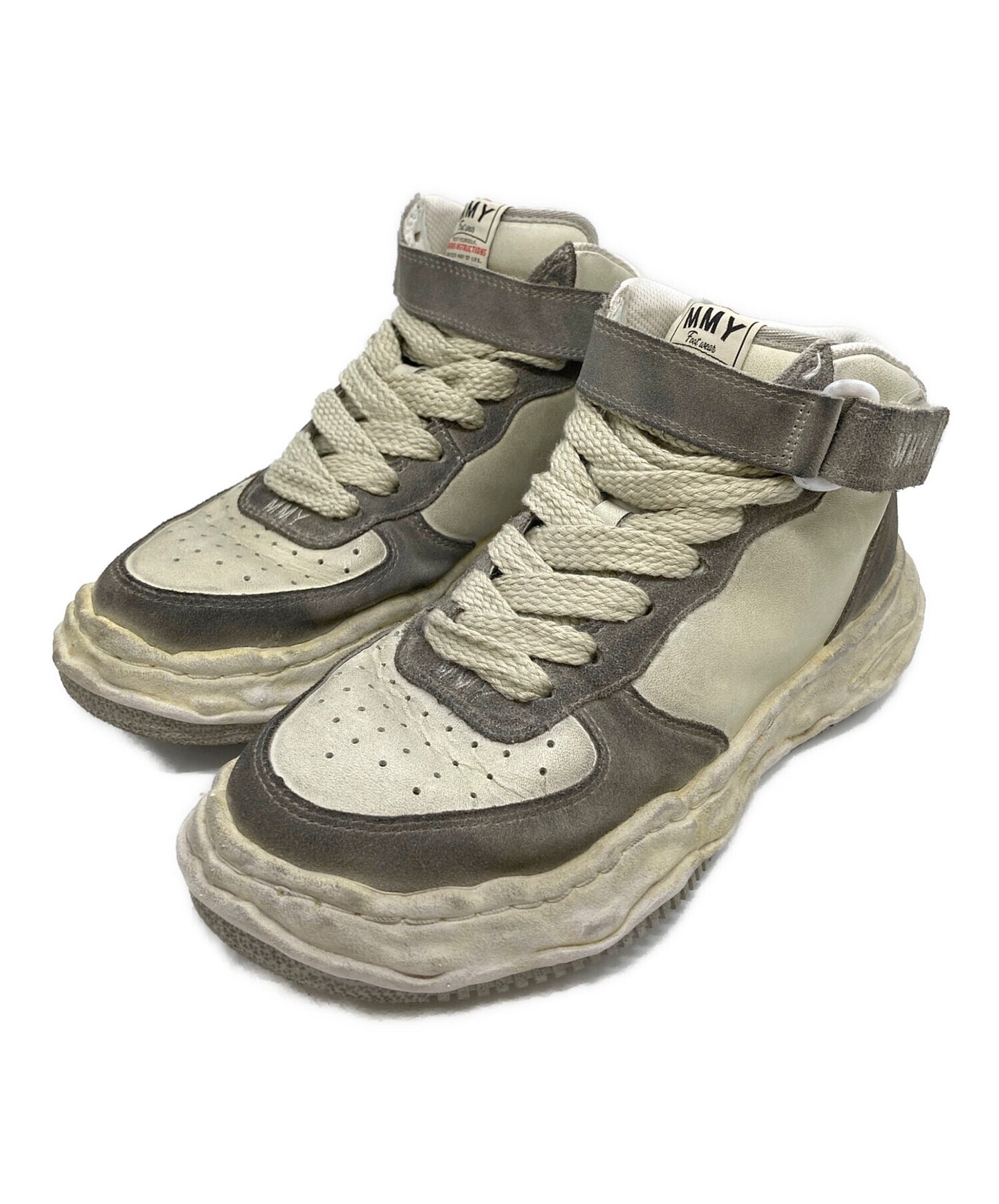 [Pre-owned] MIHARA YASUHIRO WAYNE OG Sole DR Leather High-top Sneaker A10FW709