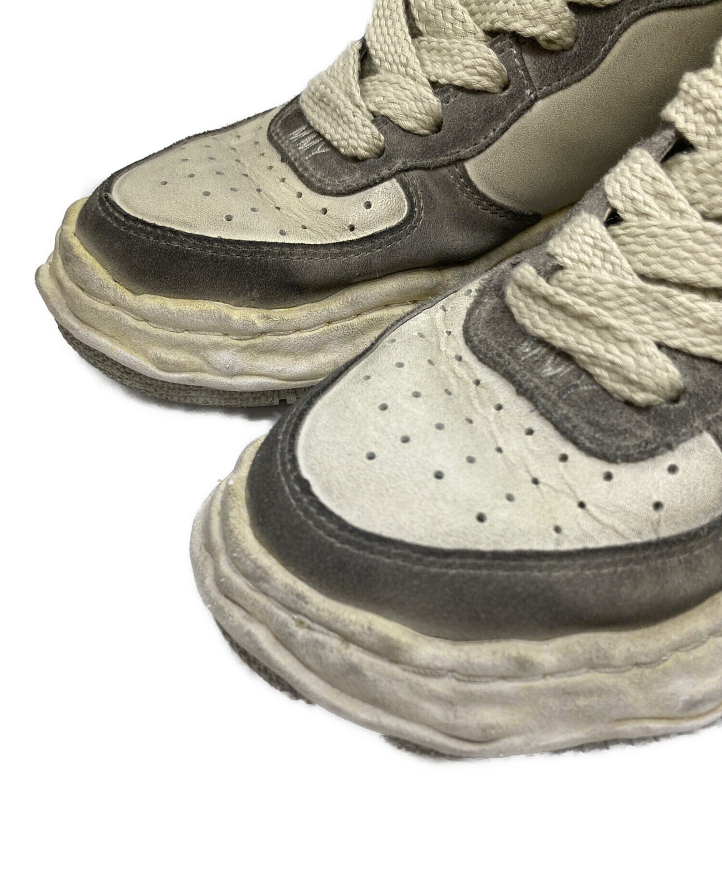 [Pre-owned] MIHARA YASUHIRO WAYNE OG Sole DR Leather High-top Sneaker A10FW709