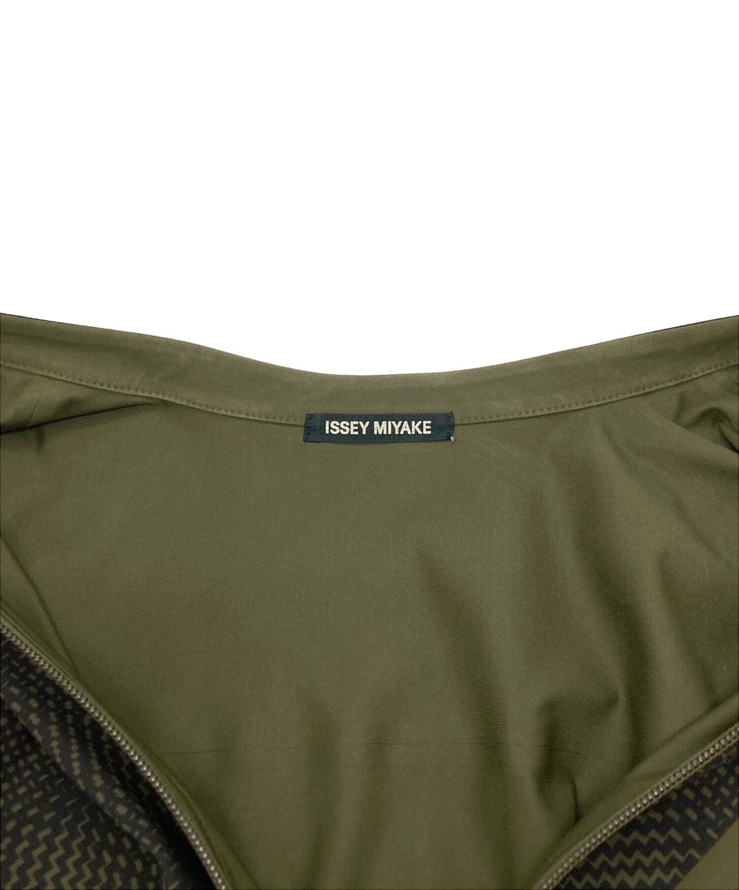 [Pre-owned] ISSEY MIYAKE 00AW Double-zip jacket with all-over pattern ME03JL417