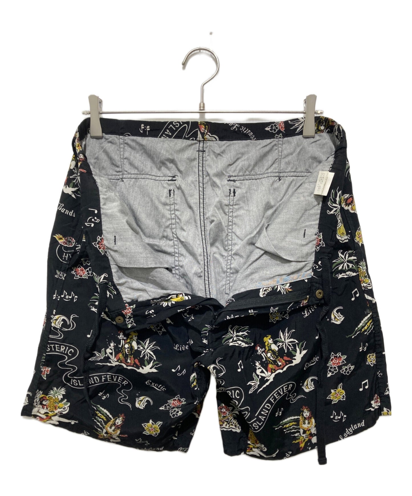 [Pre-owned] Hysteric Glamour Girl Print Rayon Half Pants