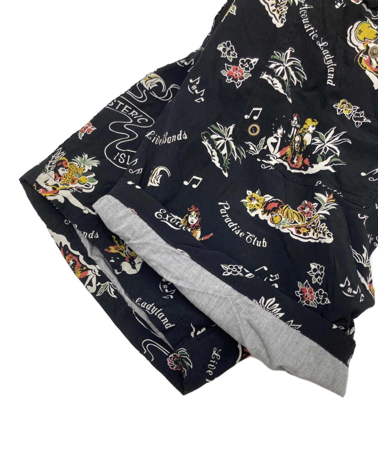 [Pre-owned] Hysteric Glamour Girl Print Rayon Half Pants