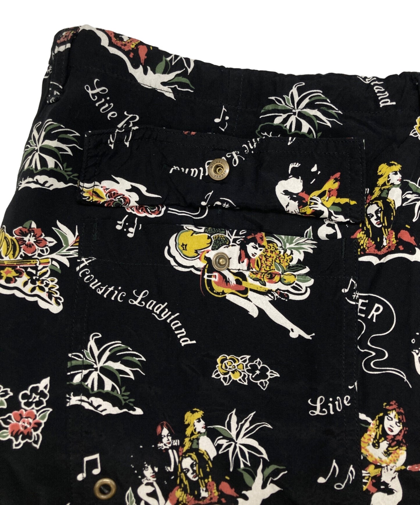 [Pre-owned] Hysteric Glamour Girl Print Rayon Half Pants