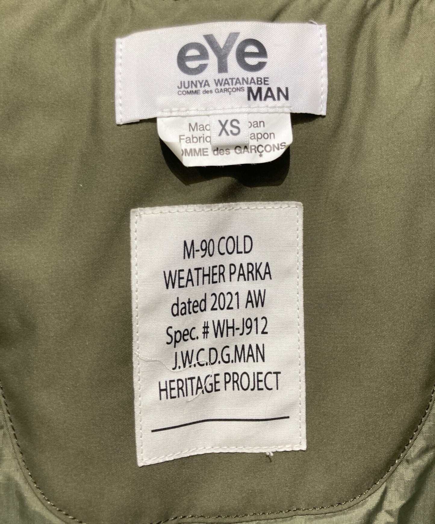 [Pre-owned] eYe COMME des GARCONS JUNYAWATANABE MAN M90-COLD WEATHER PARCA WH-J912