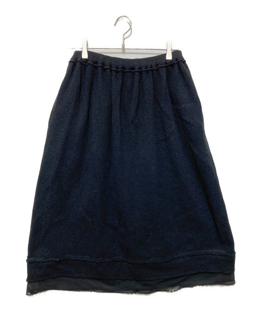 [Pre-owned] ROBE DE CHAMBRE COMME DES GARCONS Nylon-Switched Wool Skirt RG-S004
