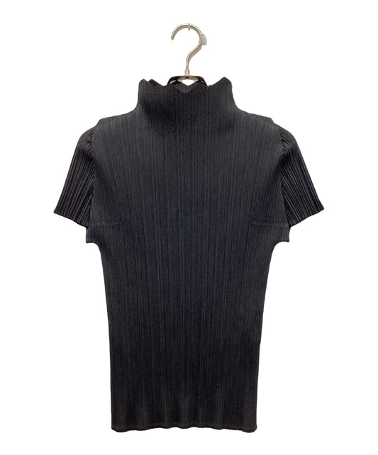 [Pre-owned] PLEATS PLEASE ISSEY MIYAKE Short-sleeved high neck pleated cut and sewn PP73-JK122