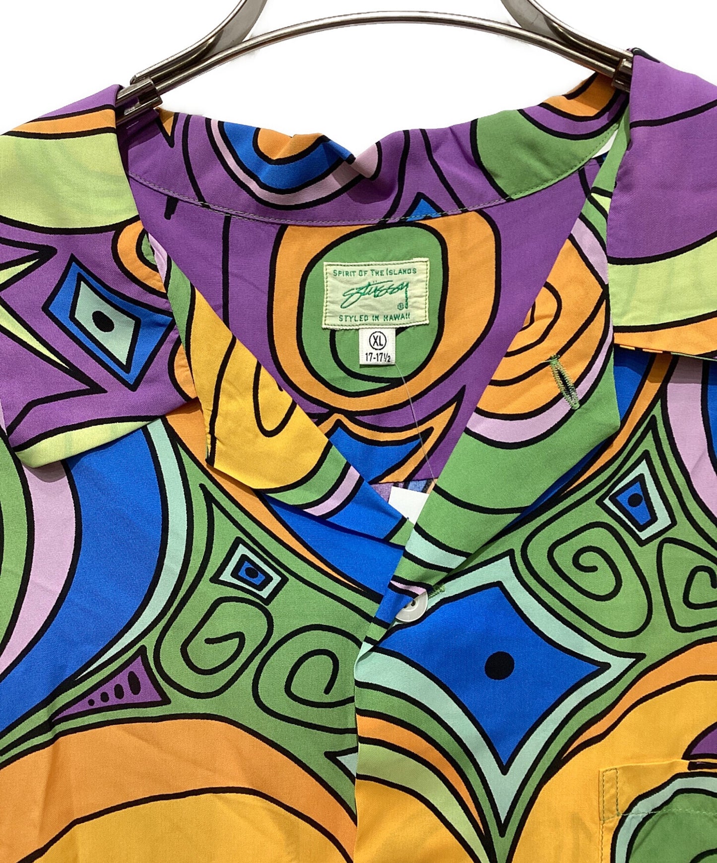 [Pre-owned] stussy Laugh in Aloha shirt / Laugh in Aloha shirt / All over patterned open collar shirt