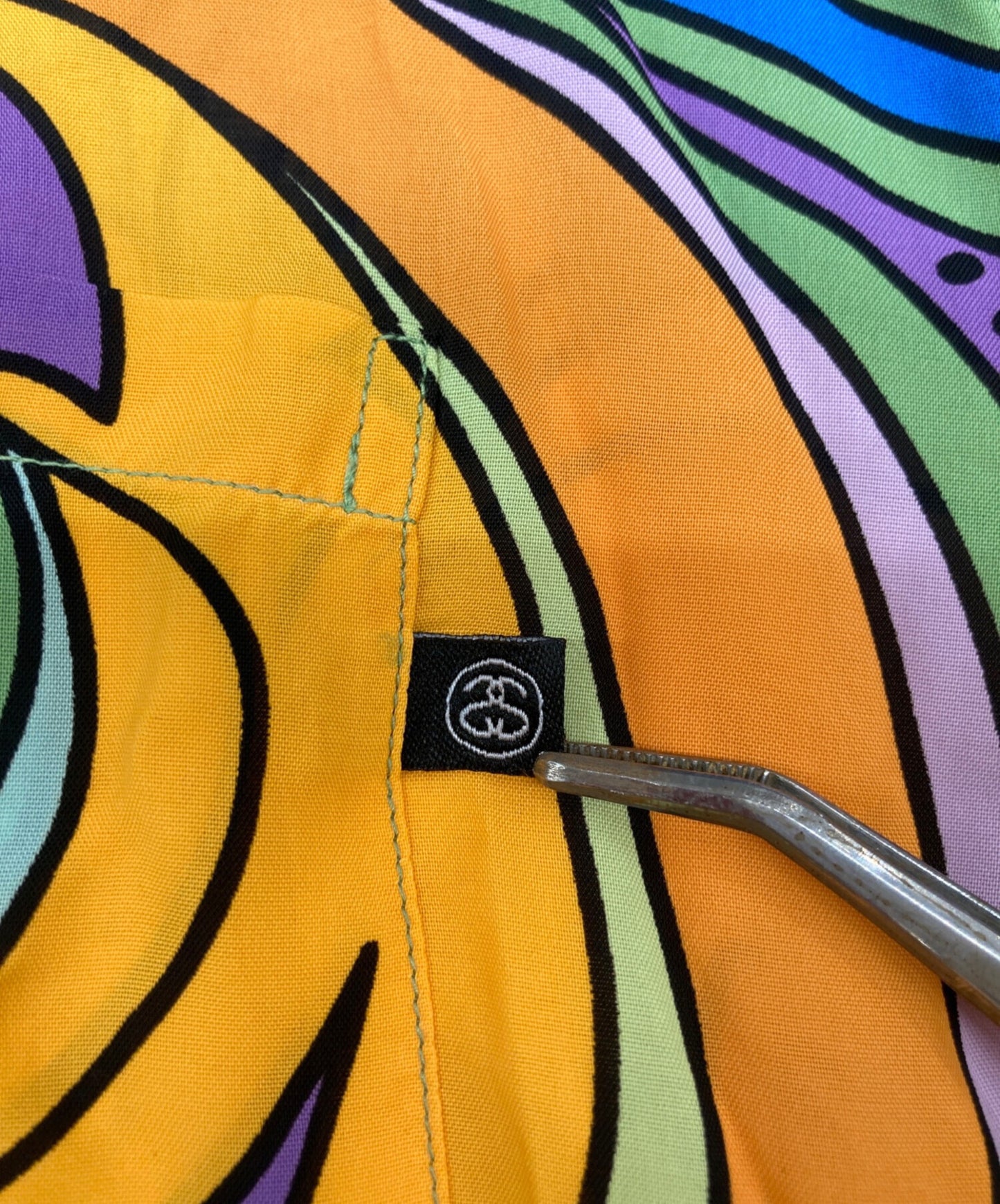 [Pre-owned] stussy Laugh in Aloha shirt / Laugh in Aloha shirt / All over patterned open collar shirt