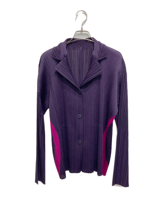 [Pre-owned] PLEATS PLEASE pleated cardigan PP43-JD874