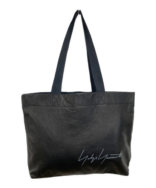 [Pre-owned] YOHJI YAMAMOTO Novelty logo leather mini tote bag