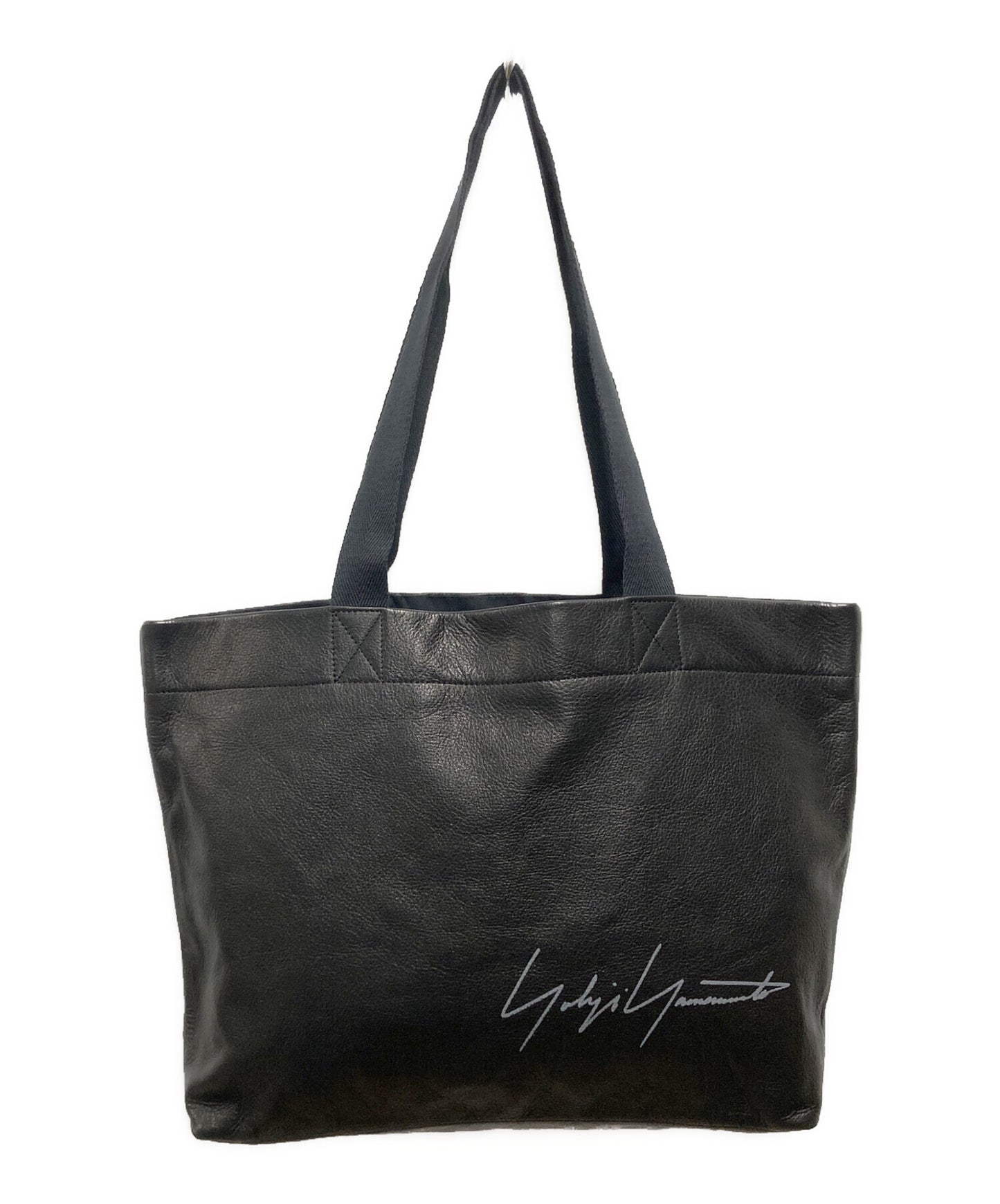 [Pre-owned] YOHJI YAMAMOTO Novelty logo leather mini tote bag