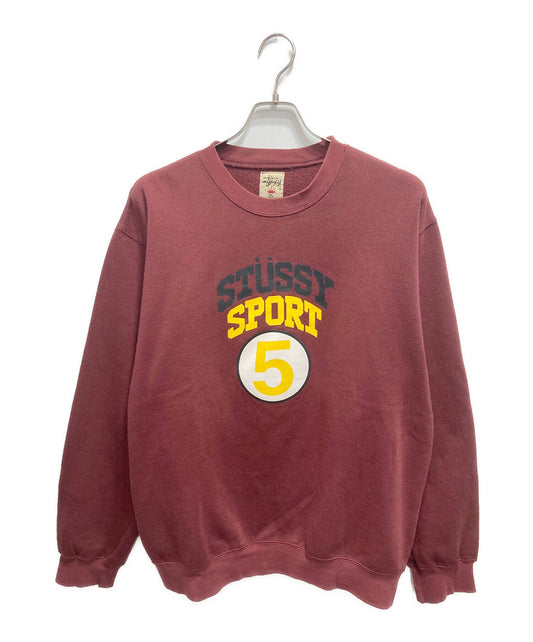 [Pre-owned] stussy Sports Crew College Sweatshirt