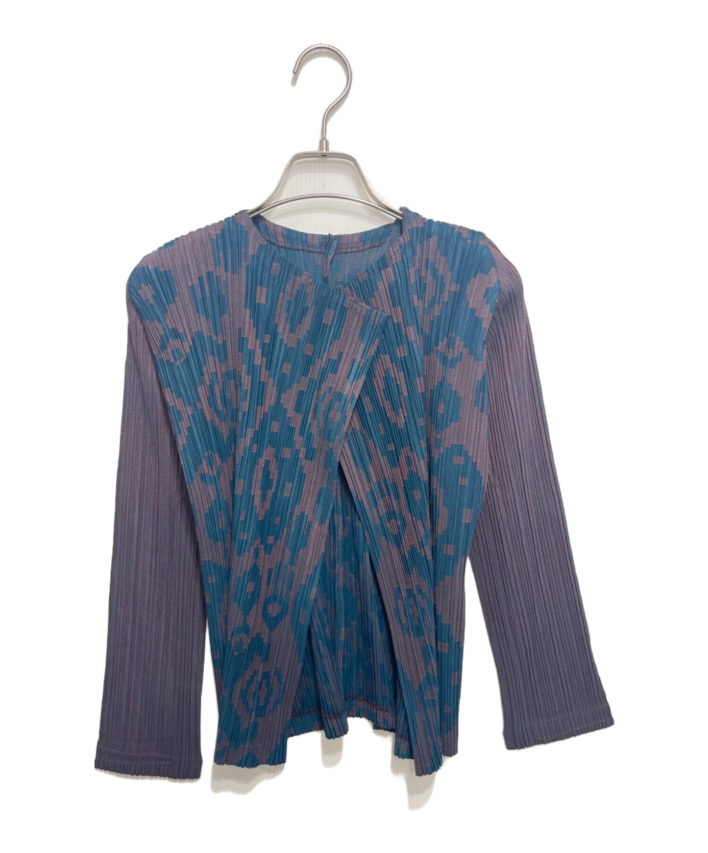 [Pre-owned] PLEATS PLEASE Geometric Pleated Cardigan PP51-J0534