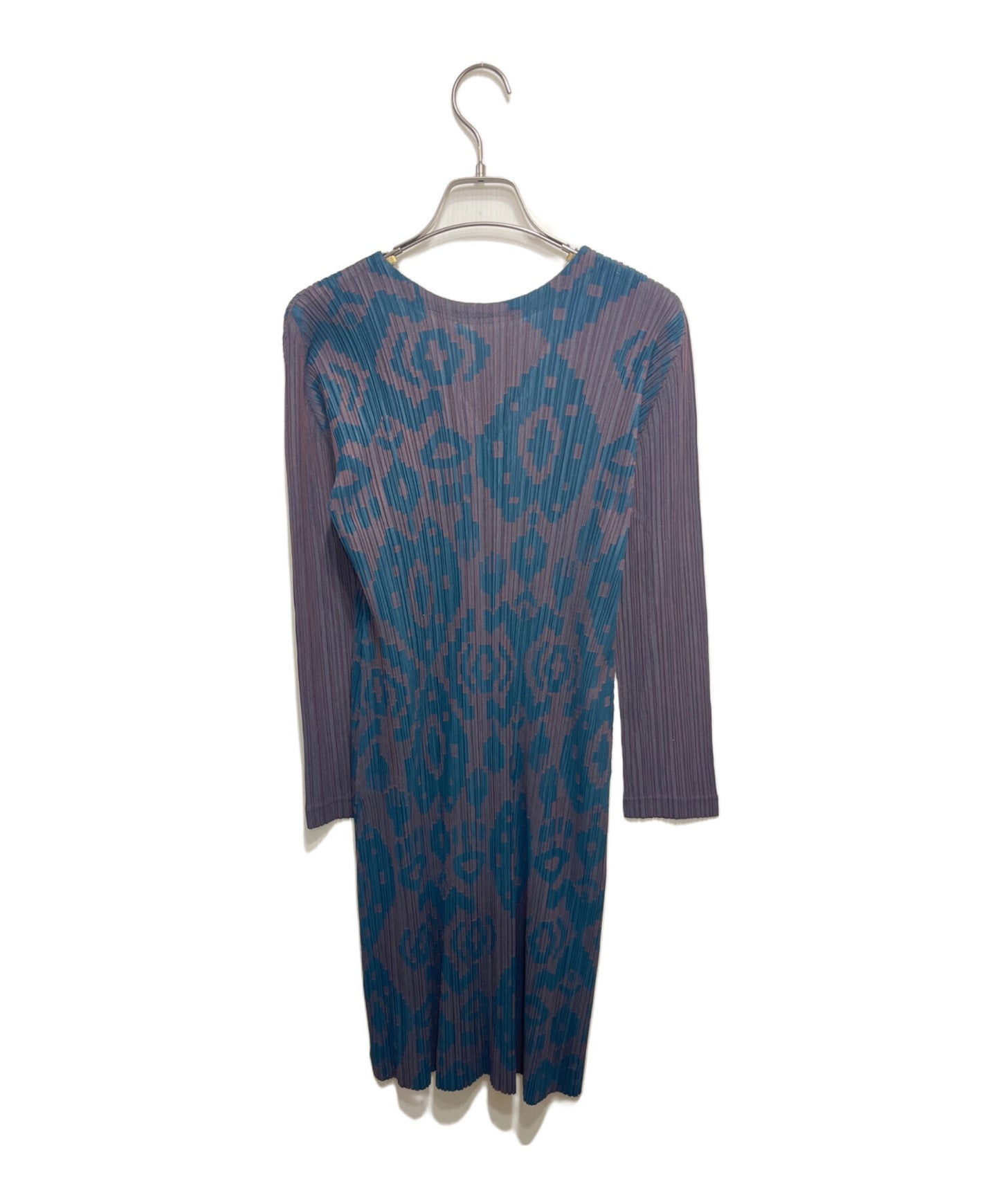 [Pre-owned] PLEATS PLEASE Geometric pattern pleated dress PP51-JH533