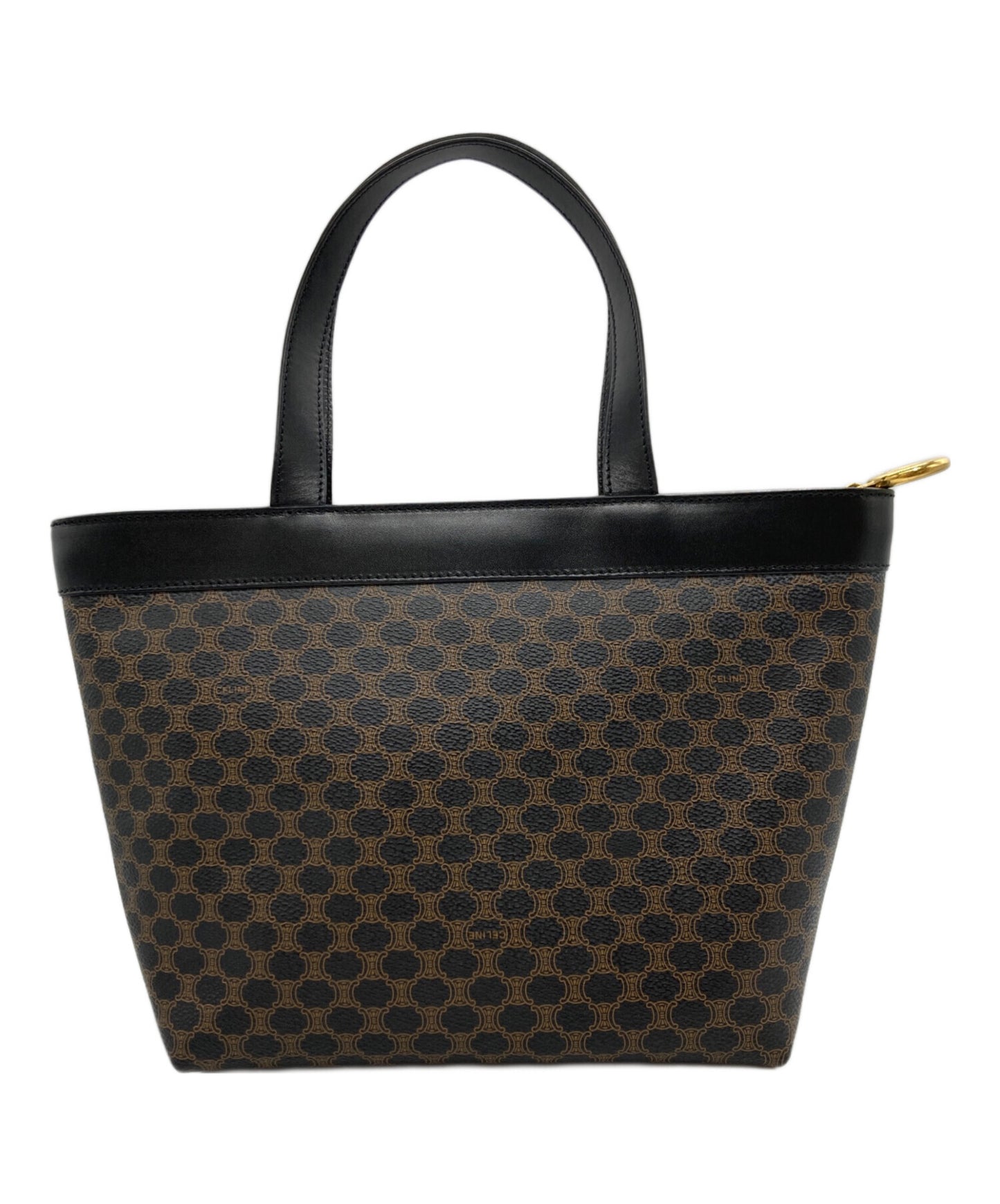 [Pre-owned] CELINE Macadam patterned boat-shaped handbag