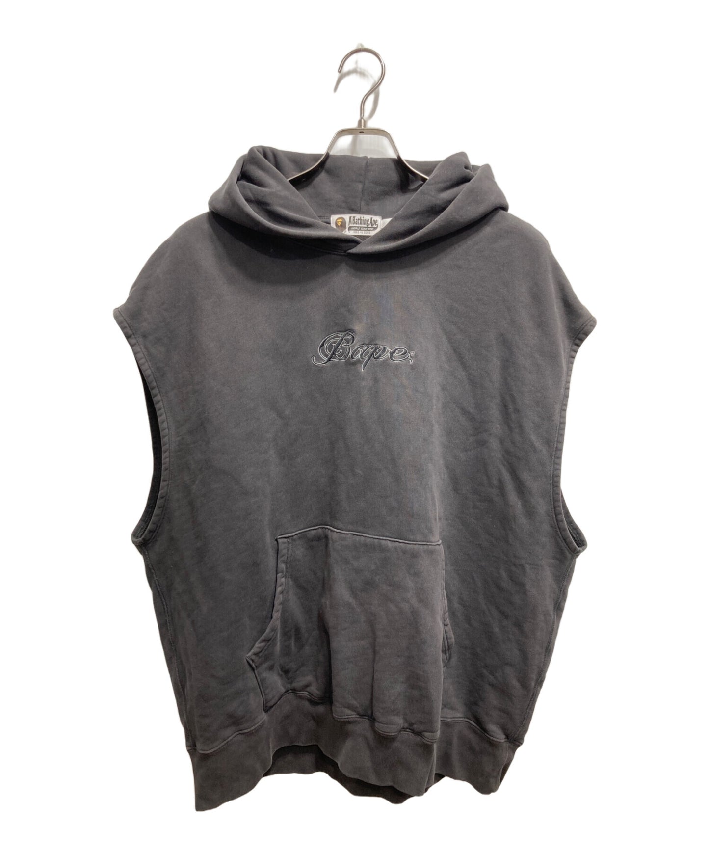 [Pre-owned] A BATHING APE Garment Dyed Sleeveless Hoodie