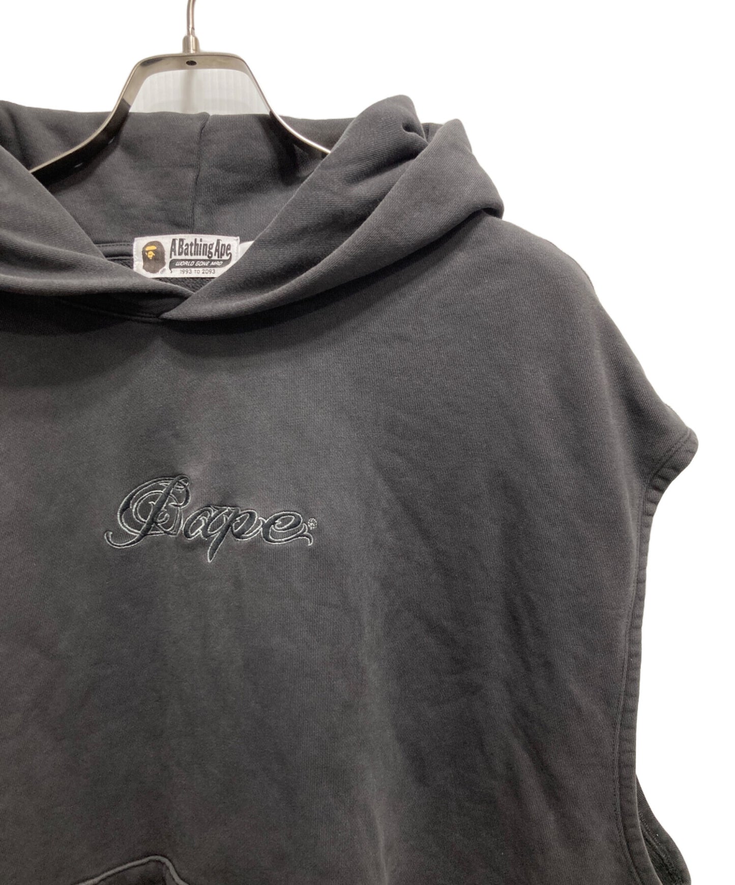 [Pre-owned] A BATHING APE Garment Dyed Sleeveless Hoodie