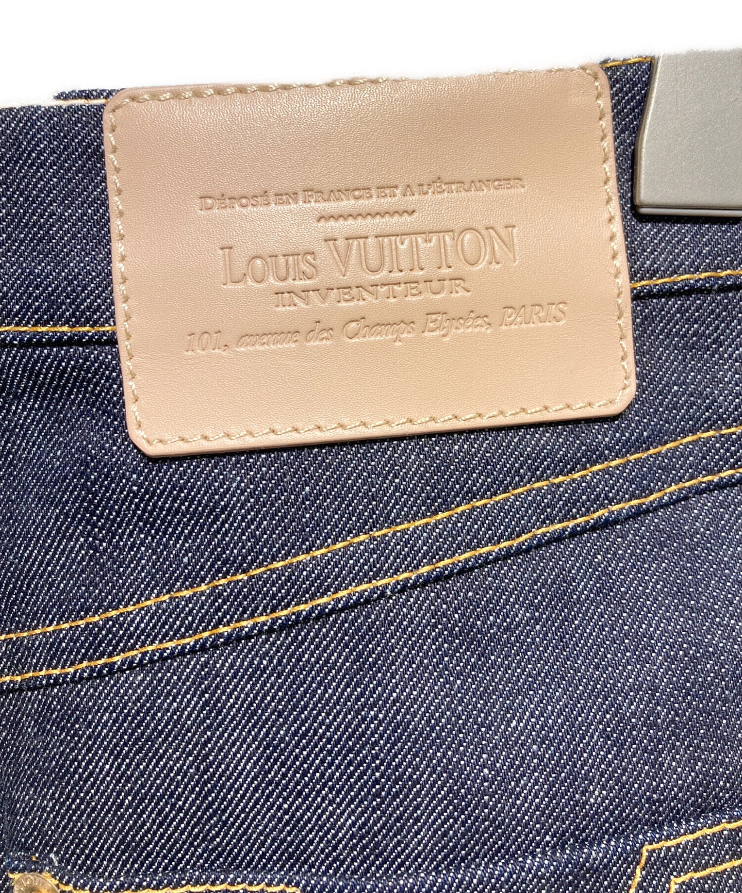 [Pre-owned] LOUIS VUITTON Denim Miniskirt FBSK09CKJ