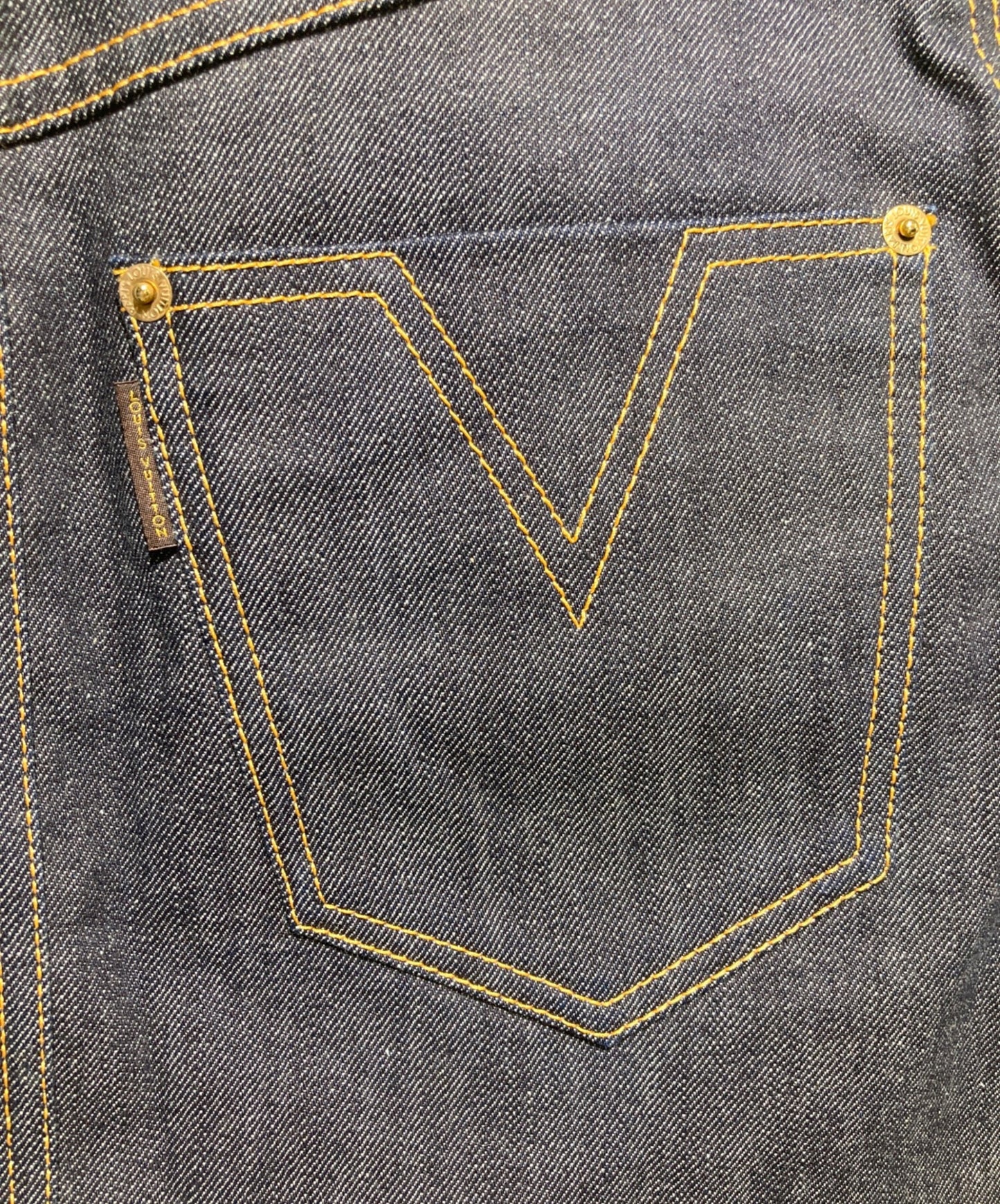 [Pre-owned] LOUIS VUITTON Denim Miniskirt FBSK09CKJ