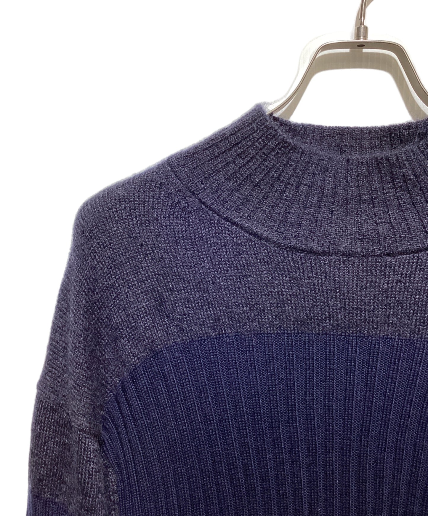 [Pre-owned] ISSEY MIYAKE MEN Mohair-blend high neck design knit ME83KN136
