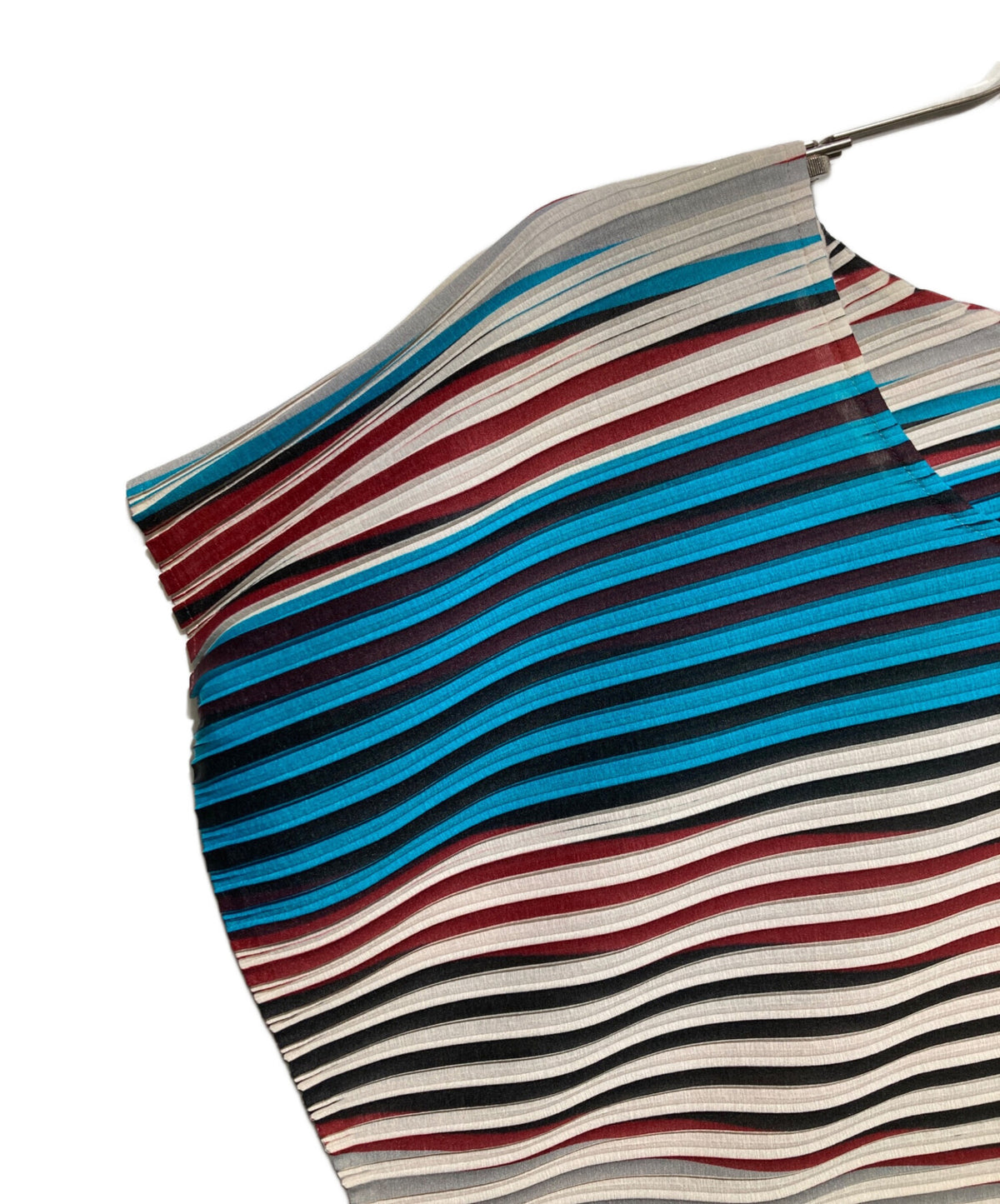 [Pre-owned] ISSEY MIYAKE Asymmetrical Border Dress IM73JK146