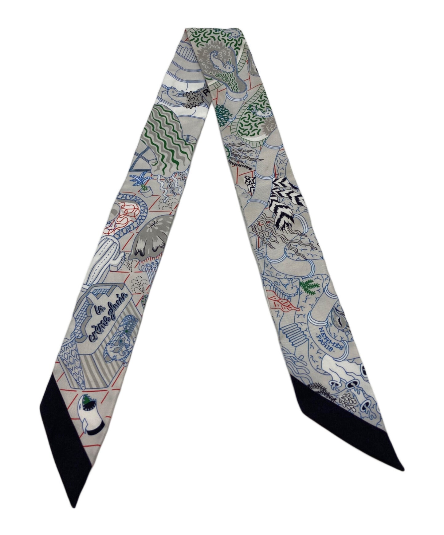 [Pre-owned] HERMES TWILLY splash park in/gris perle