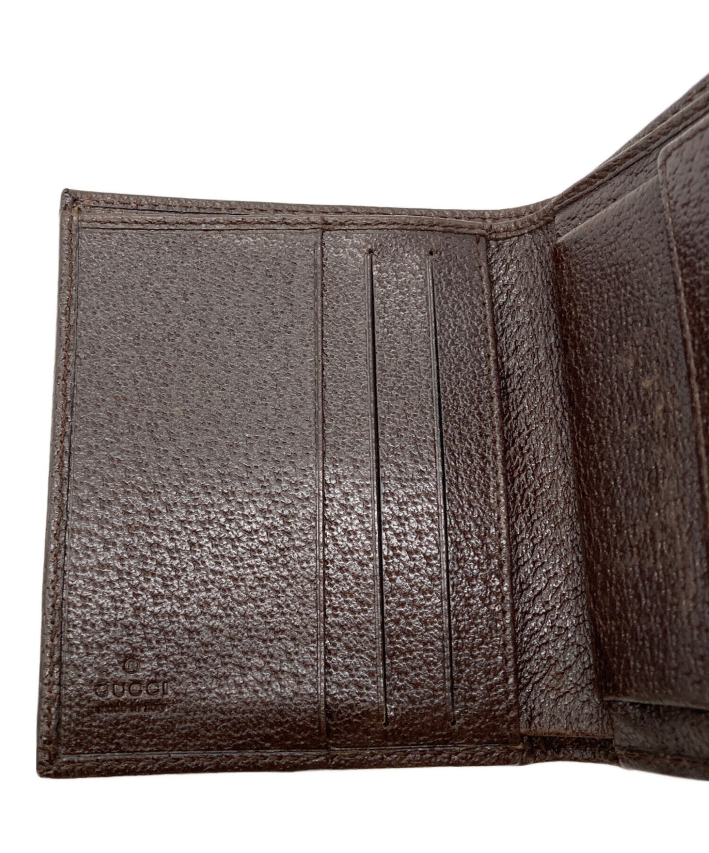 [Pre-owned] GUCCI GG canvas trifold wallet 120933