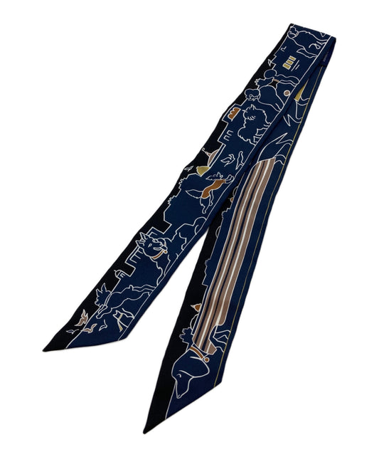 [Pre-owned] HERMES Twilly Les Chiens Parisiens Parisien Dogs