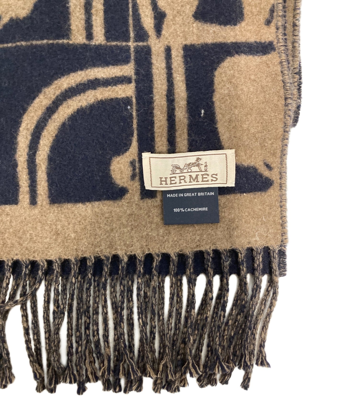 [Pre-owned] HERMES Cashmere Scarf / H Eco Select Verso