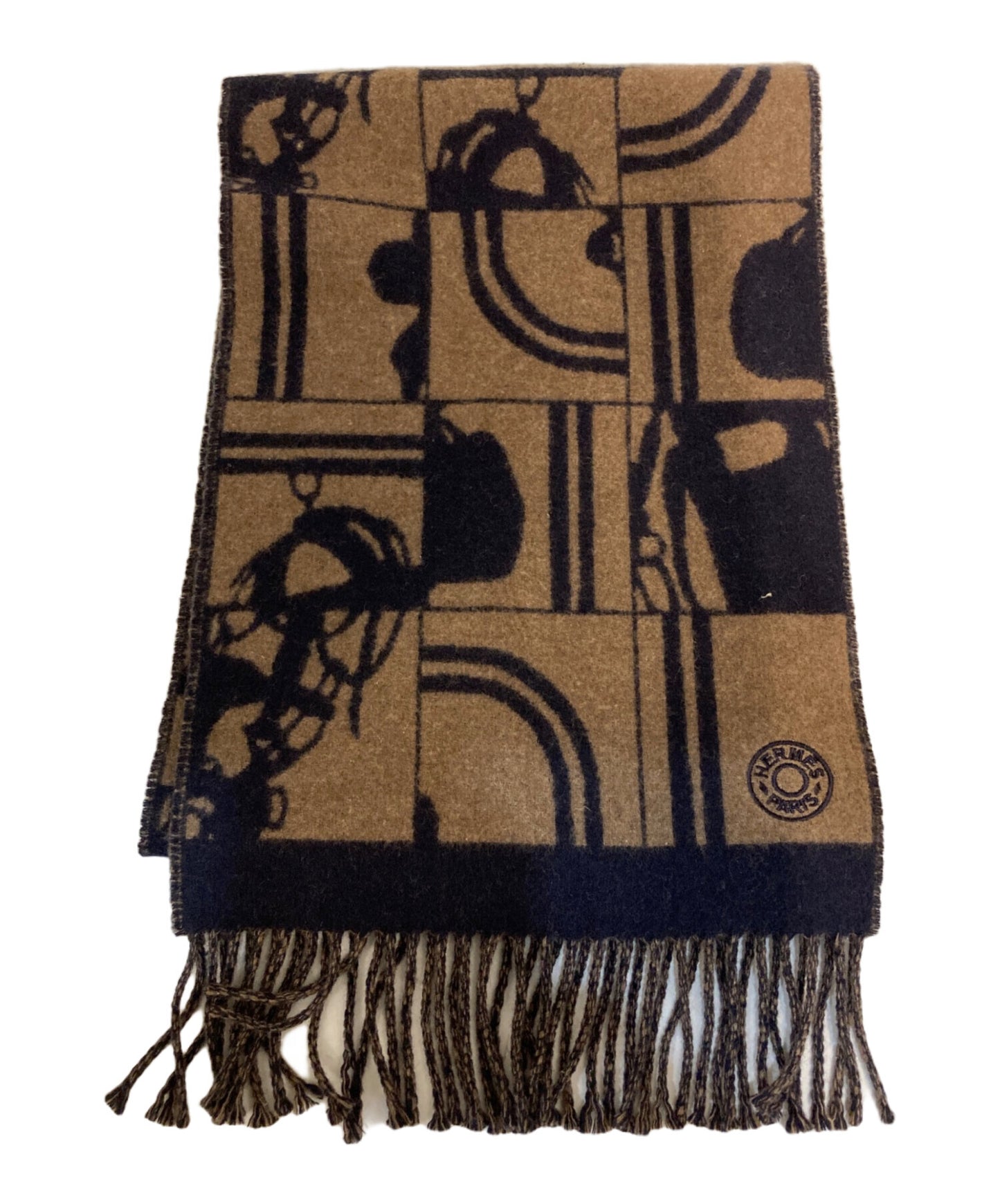 [Pre-owned] HERMES Cashmere Scarf / H Eco Select Verso