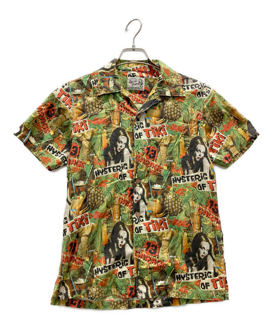 [Pre-owned] Hysteric Glamour Girl Print Aloha Shirt 0242AH07