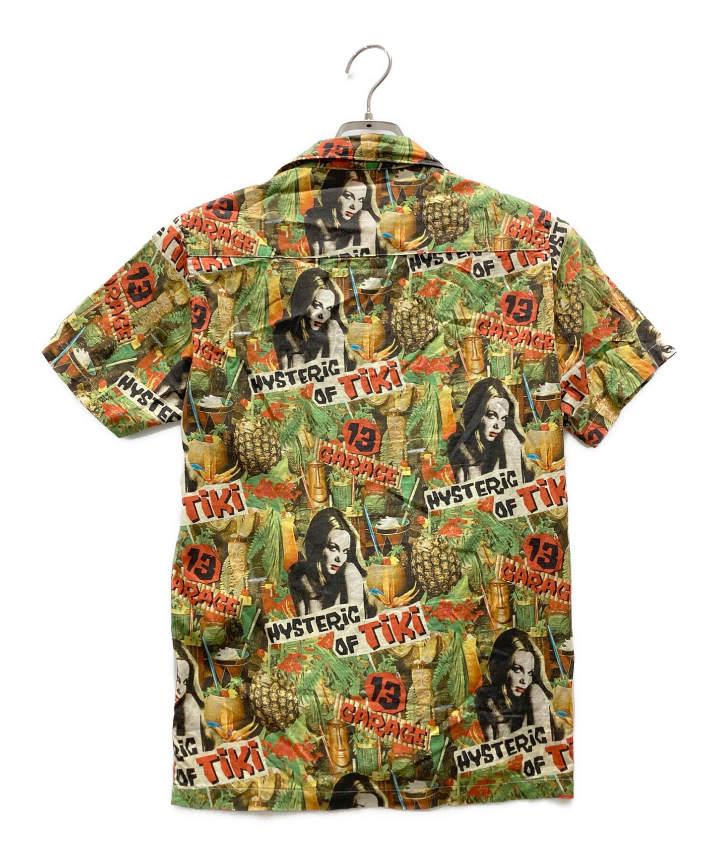 [Pre-owned] Hysteric Glamour Girl Print Aloha Shirt 0242AH07