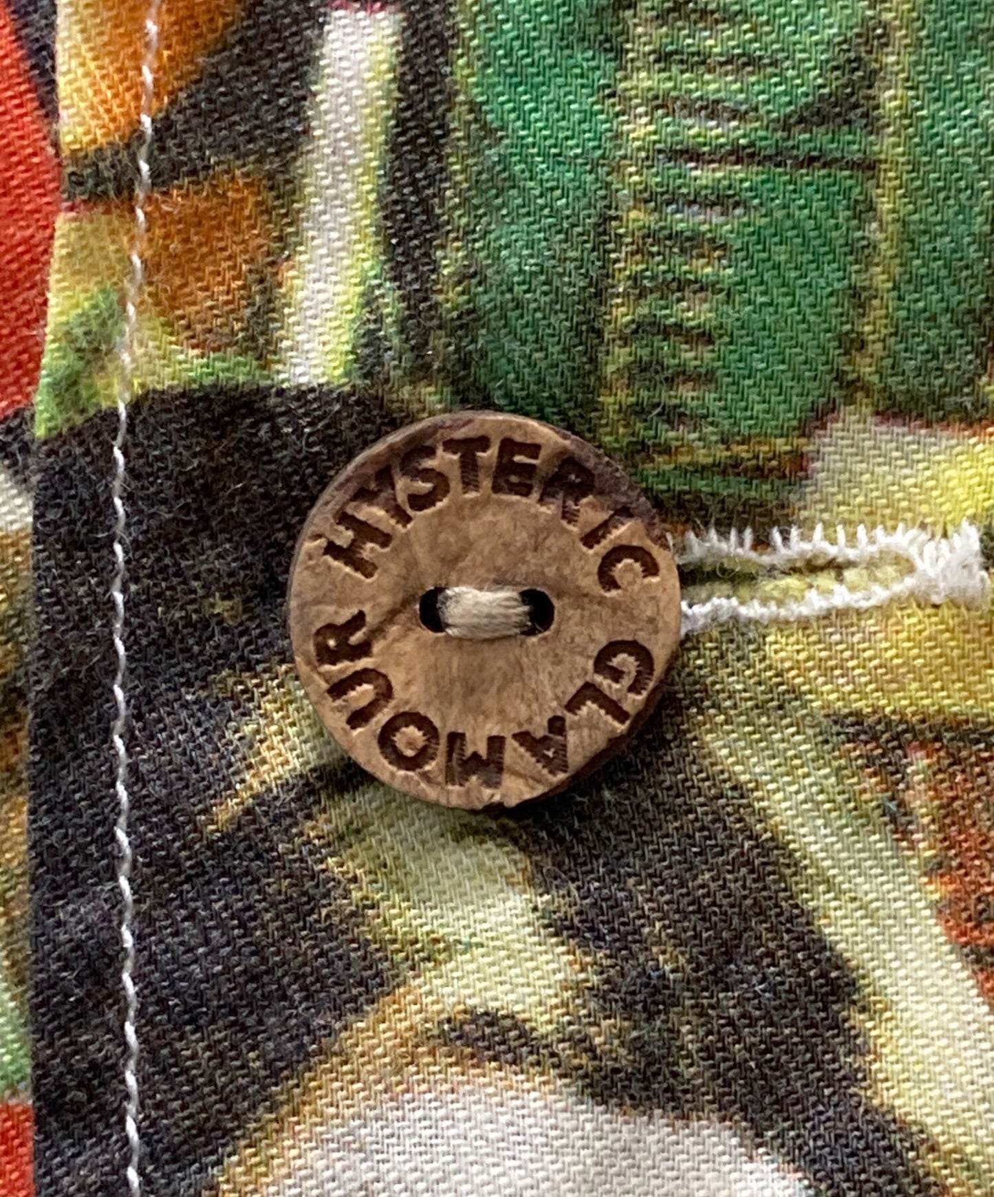 [Pre-owned] Hysteric Glamour Girl Print Aloha Shirt 0242AH07