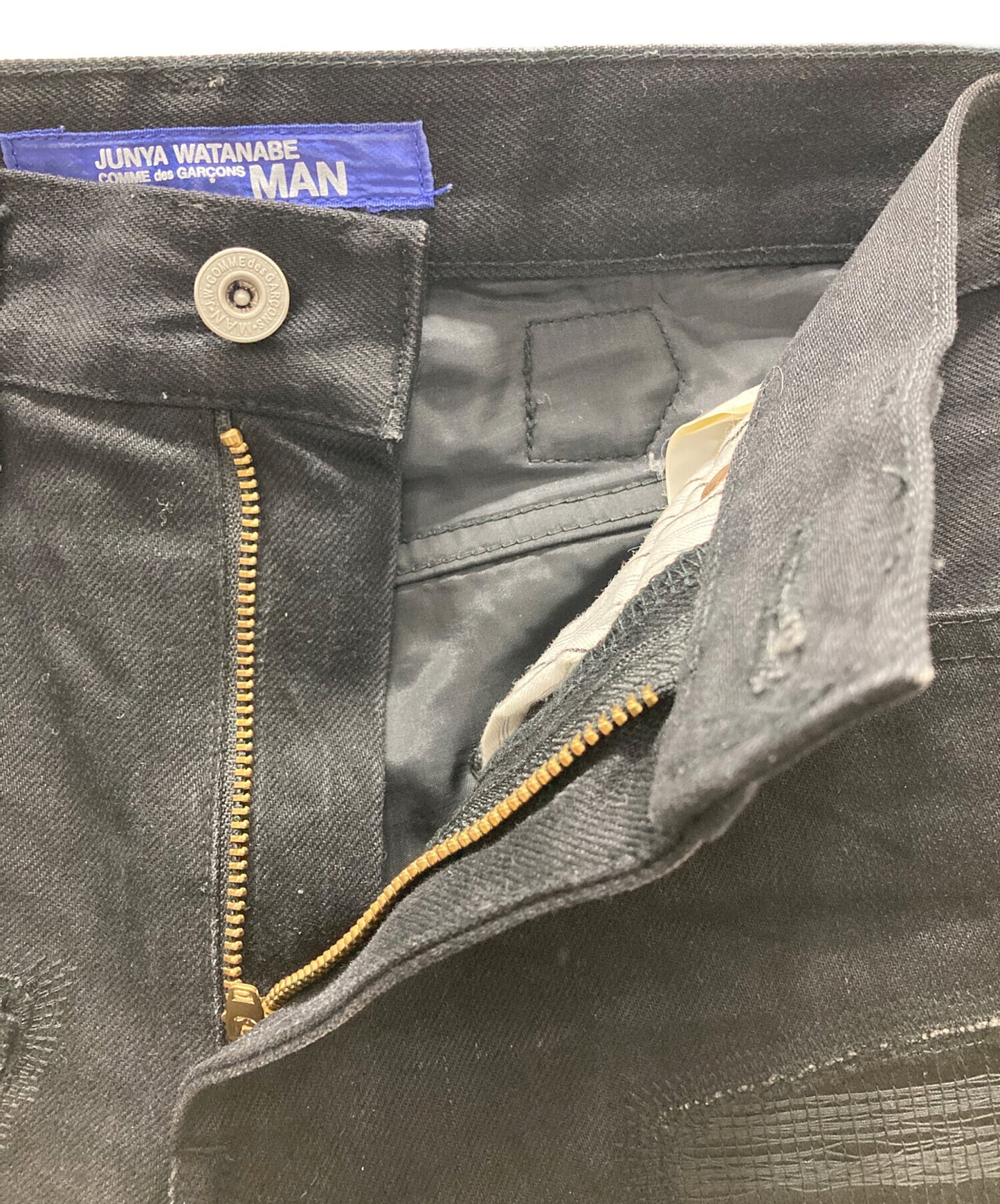 [Pre-owned] COMME des GARCONS JUNYA WATANABE MAN Wooled Skin Paneled Denim Pants WP-P039