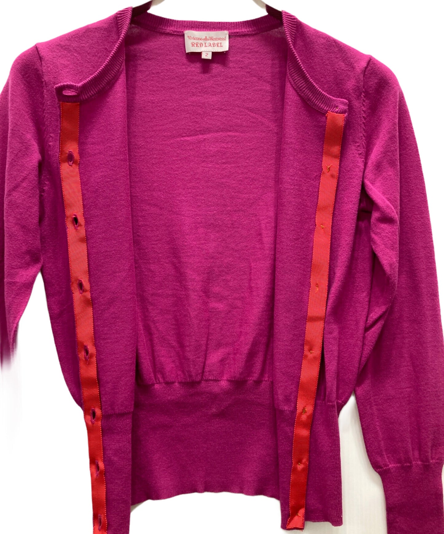 [Pre-owned] Vivienne Westwood GOLD LABEL Orb Embroidery Round Neck Cardigan 16-01-171003 78201