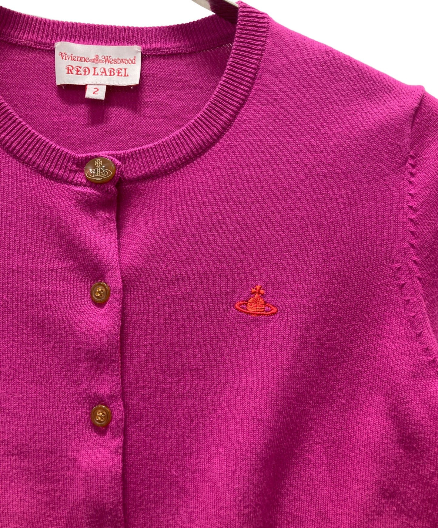 [Pre-owned] Vivienne Westwood GOLD LABEL Orb Embroidery Round Neck Cardigan 16-01-171003 78201