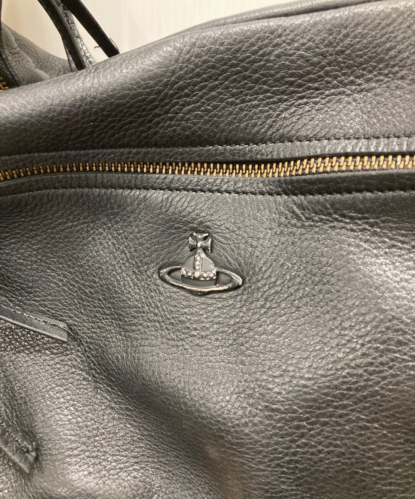 [Pre-owned] Vivienne Westwood Mini orb hardware leather shoulder bag