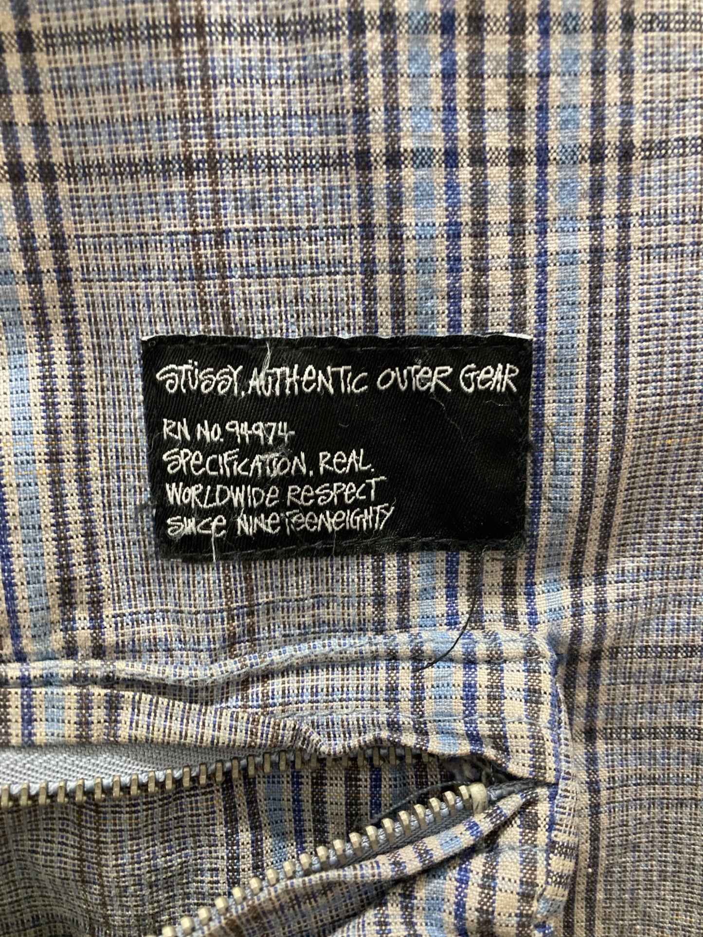 [Pre-owned] stussy Grand Check Hunting Jacket