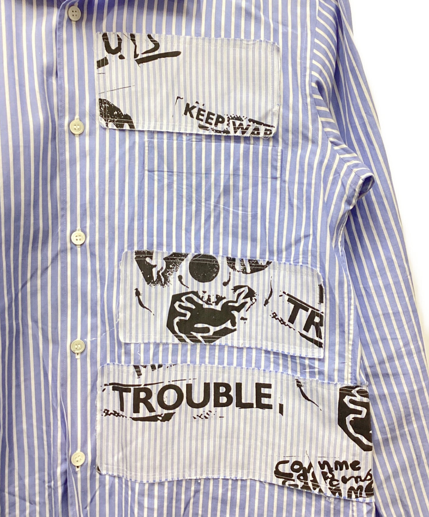 [Pre-owned] COMME des GARCONS HOMME PLUS Striped shirts Long sleeve shirts PB-B031 2008