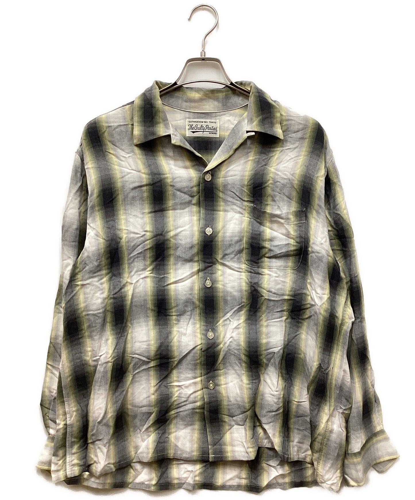 [Pre-owned] WACKO MARIA Ombre rayon open collar shirt, long sleeve shirt