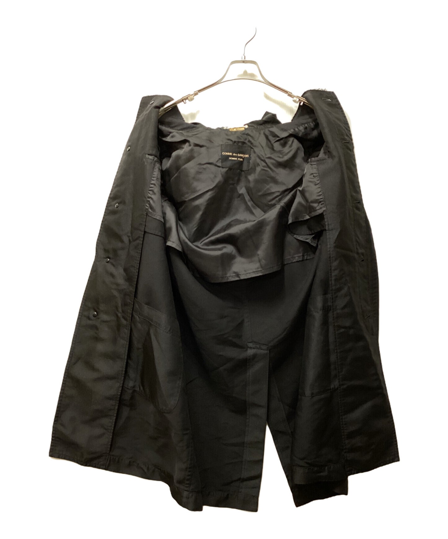 [Pre-owned] COMME des GARCONS HOMME PLUS hemmed-detailed coat PF-J065