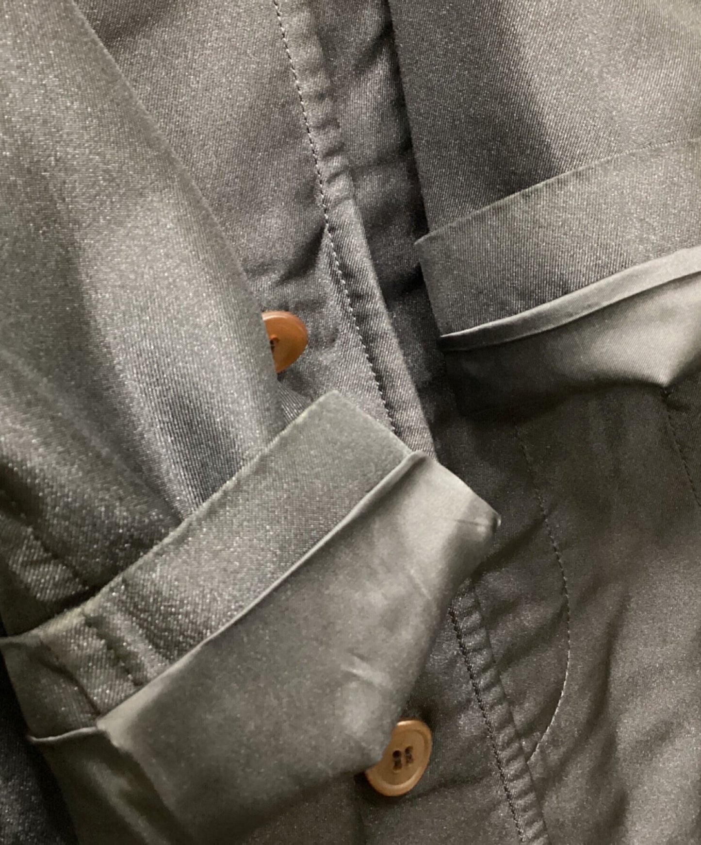 [Pre-owned] COMME des GARCONS HOMME PLUS hemmed-detailed coat PF-J065