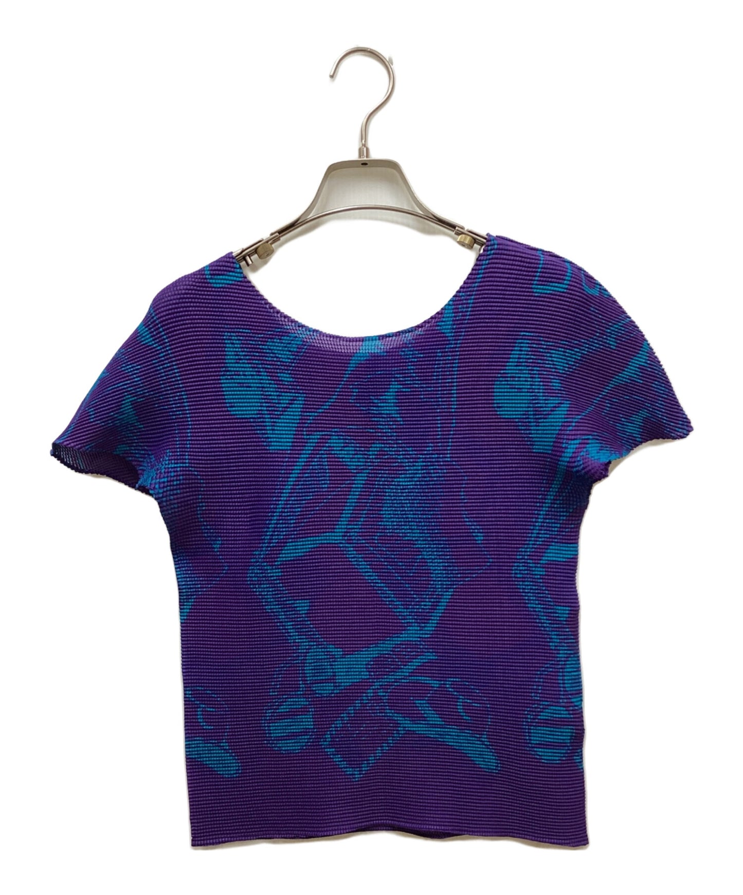 [Pre-owned] me ISSEY MIYAKE Pleated cut and sewn with a full pattern MI63FK276