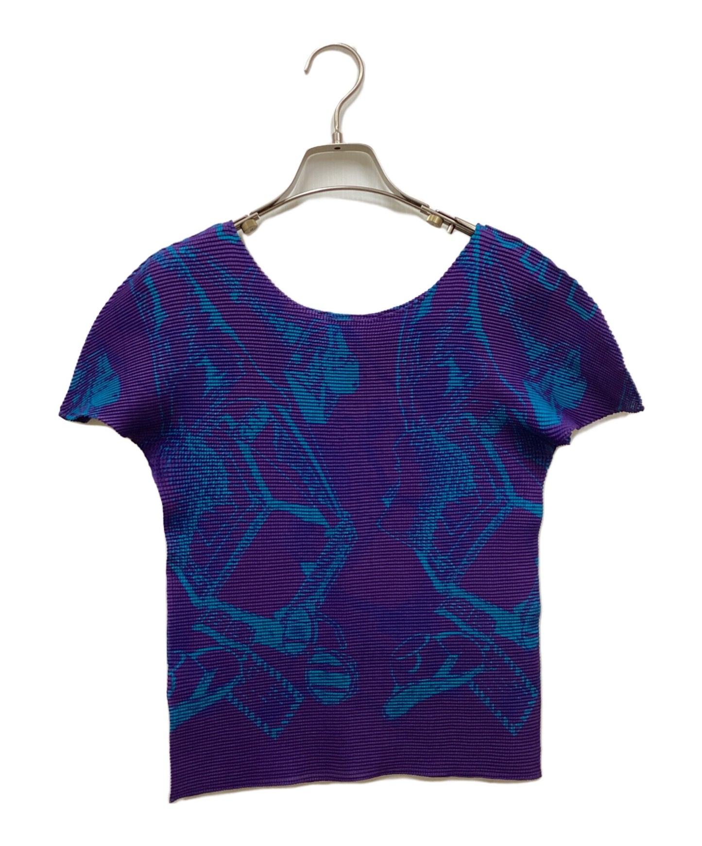 [Pre-owned] me ISSEY MIYAKE Pleated cut and sewn with a full pattern MI63FK276